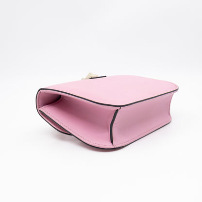 Small Glam Lock Rockstud Flap Bag Pink