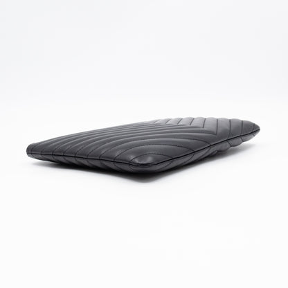 Cassandre Matelasse Pouch Black Leather