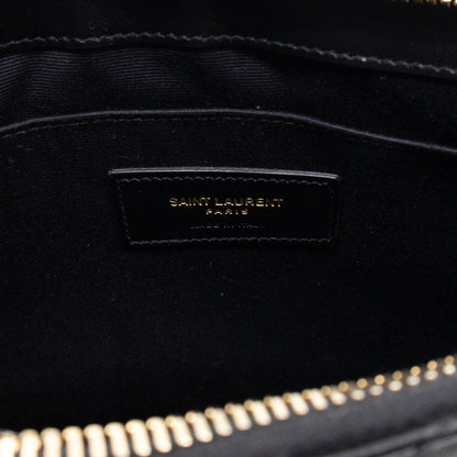 Cassandre Matelasse Pouch Black Leather