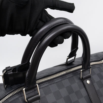 Keepall 55 Bandouliere Damier Graphite