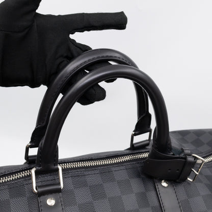 Keepall 55 Bandouliere Damier Graphite