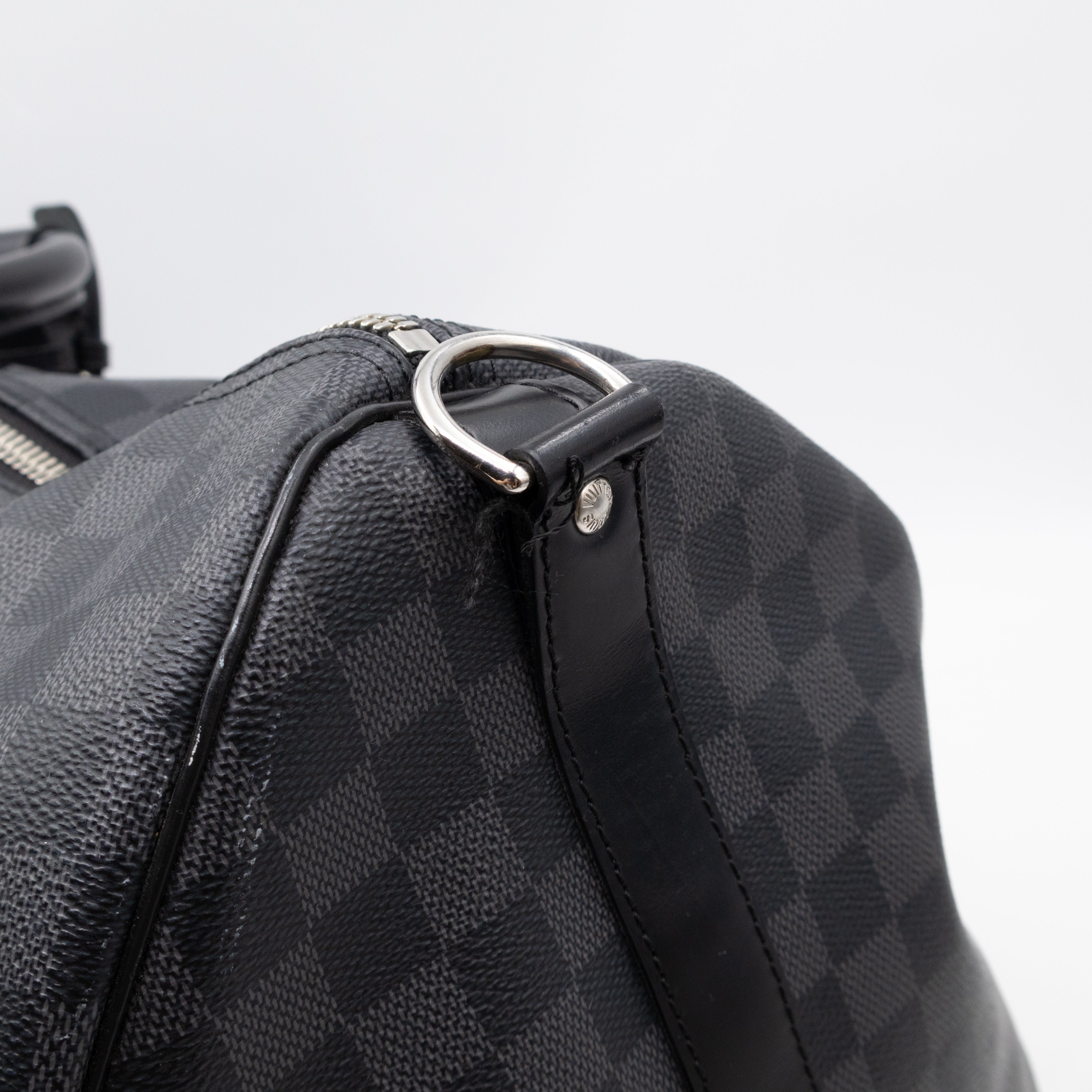 Keepall 55 Bandouliere Damier Graphite