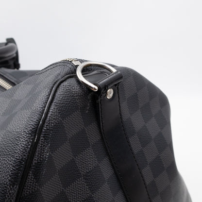 Keepall 55 Bandouliere Damier Graphite