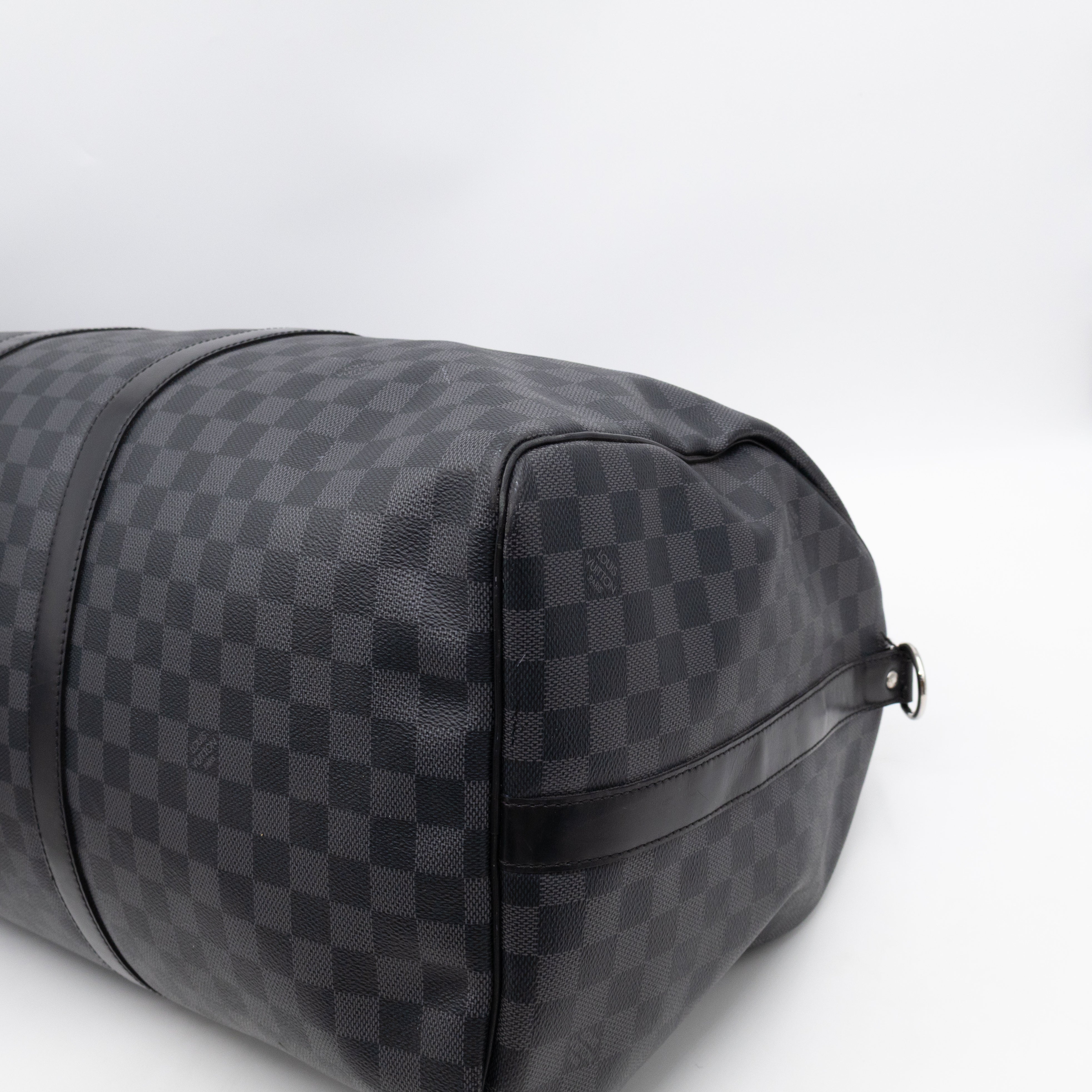 Keepall 55 Bandouliere Damier Graphite
