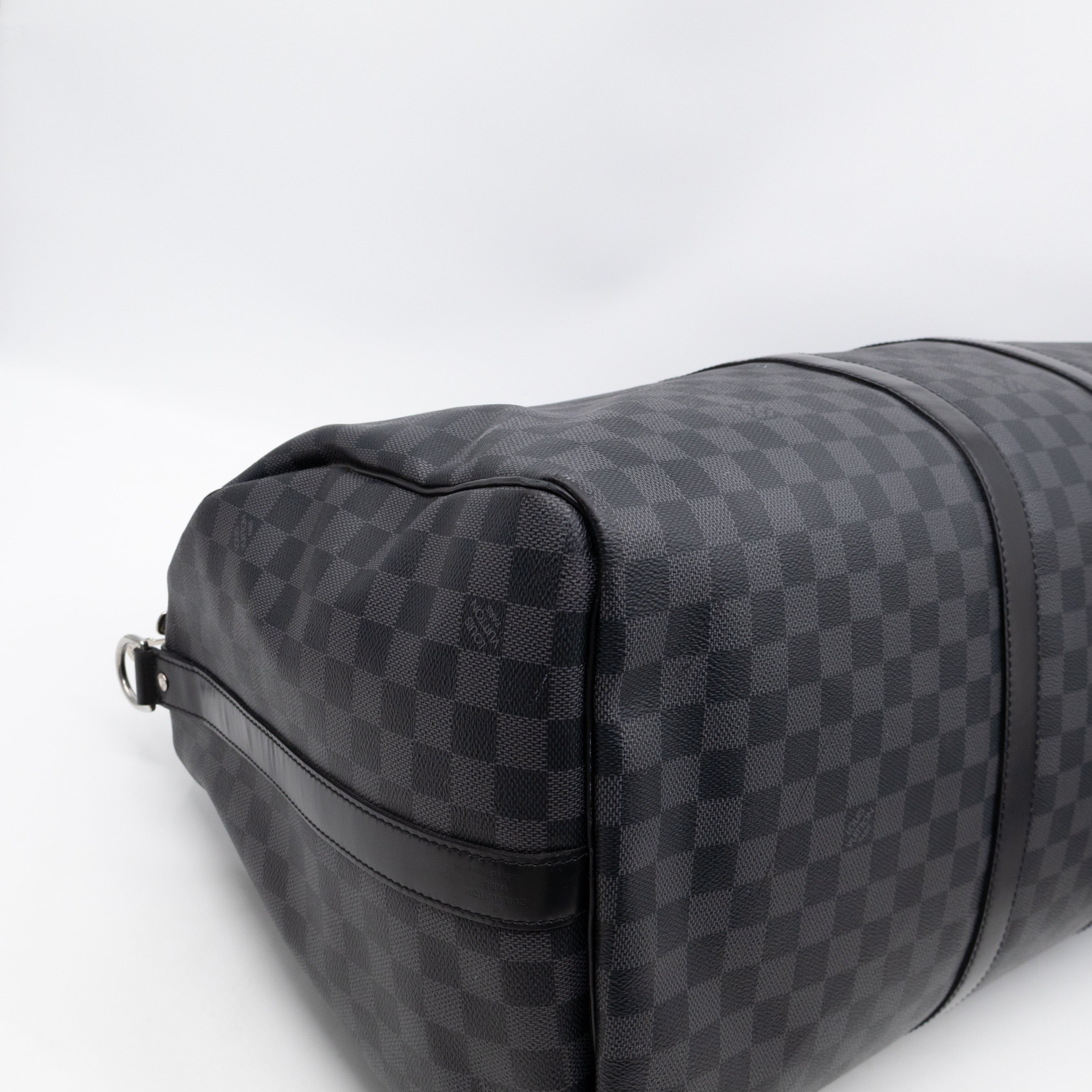 Keepall 55 Bandouliere Damier Graphite
