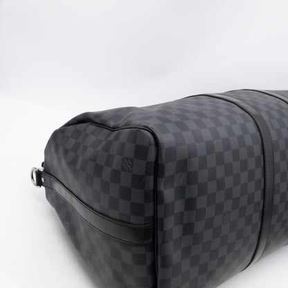Keepall 55 Bandouliere Damier Graphite