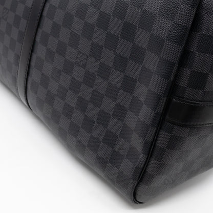 Keepall 55 Bandouliere Damier Graphite