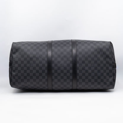 Keepall 55 Bandouliere Damier Graphite
