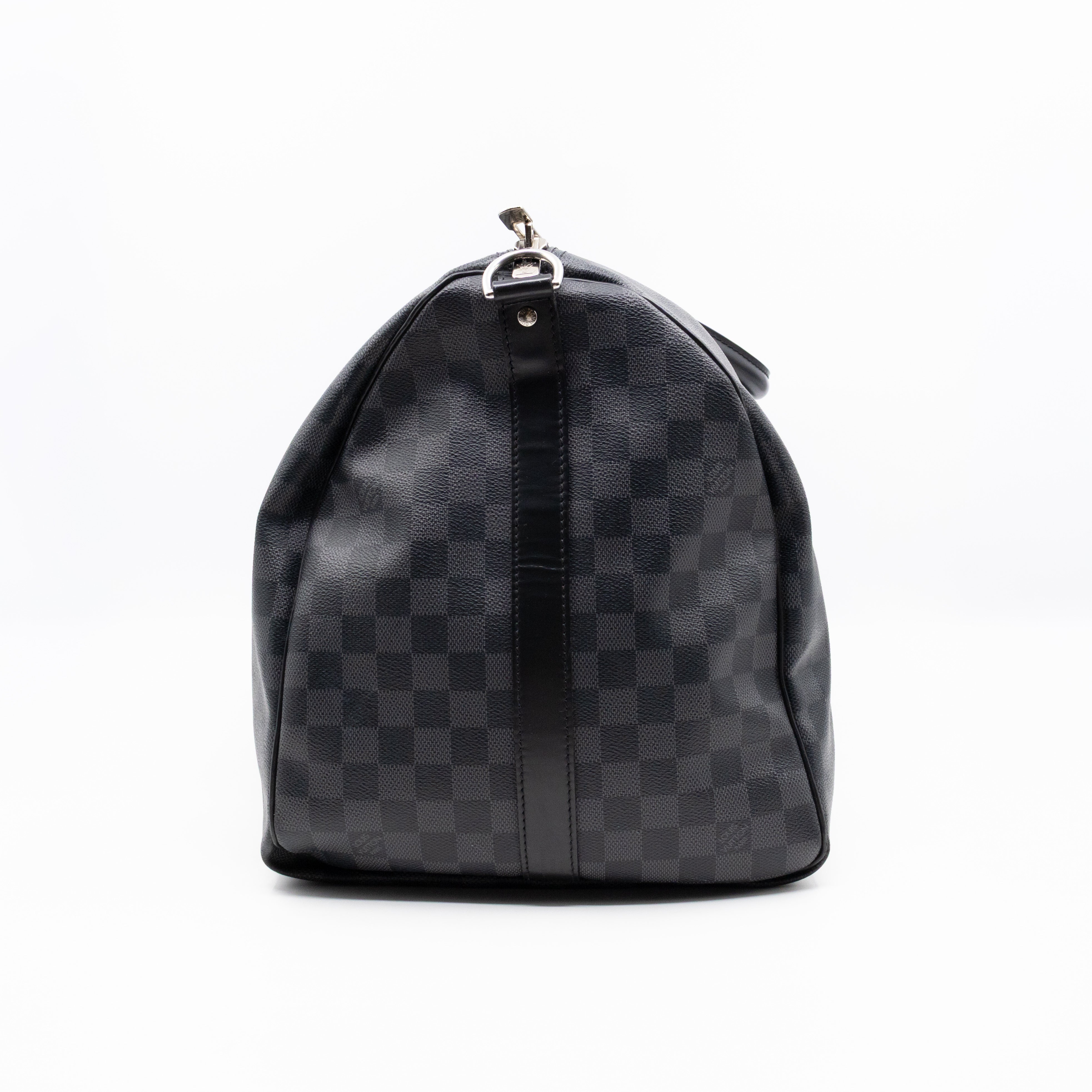 Keepall 55 Bandouliere Damier Graphite
