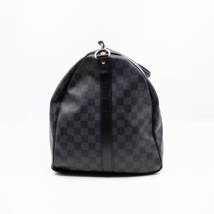 Keepall 55 Bandouliere Damier Graphite