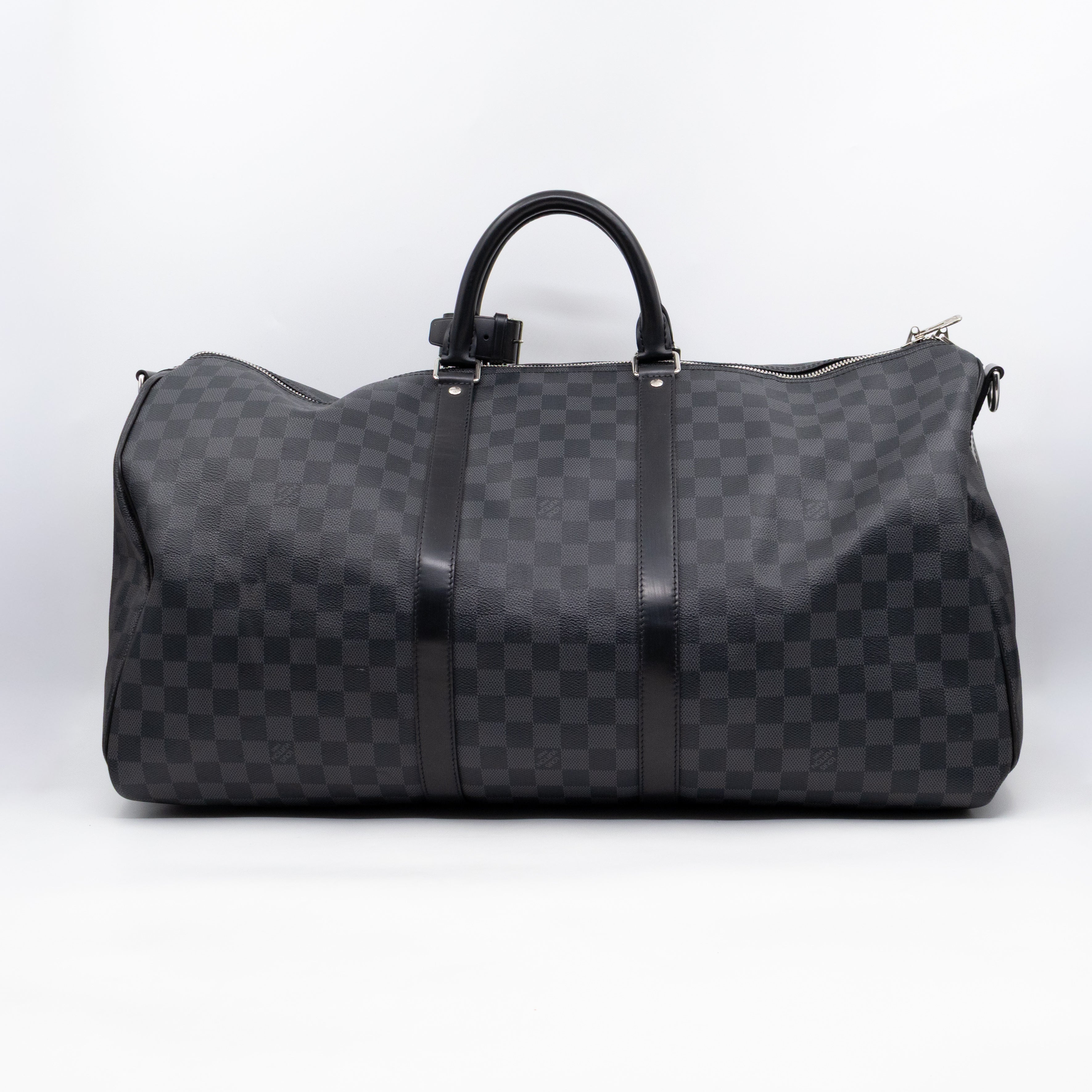 Keepall 55 Bandouliere Damier Graphite