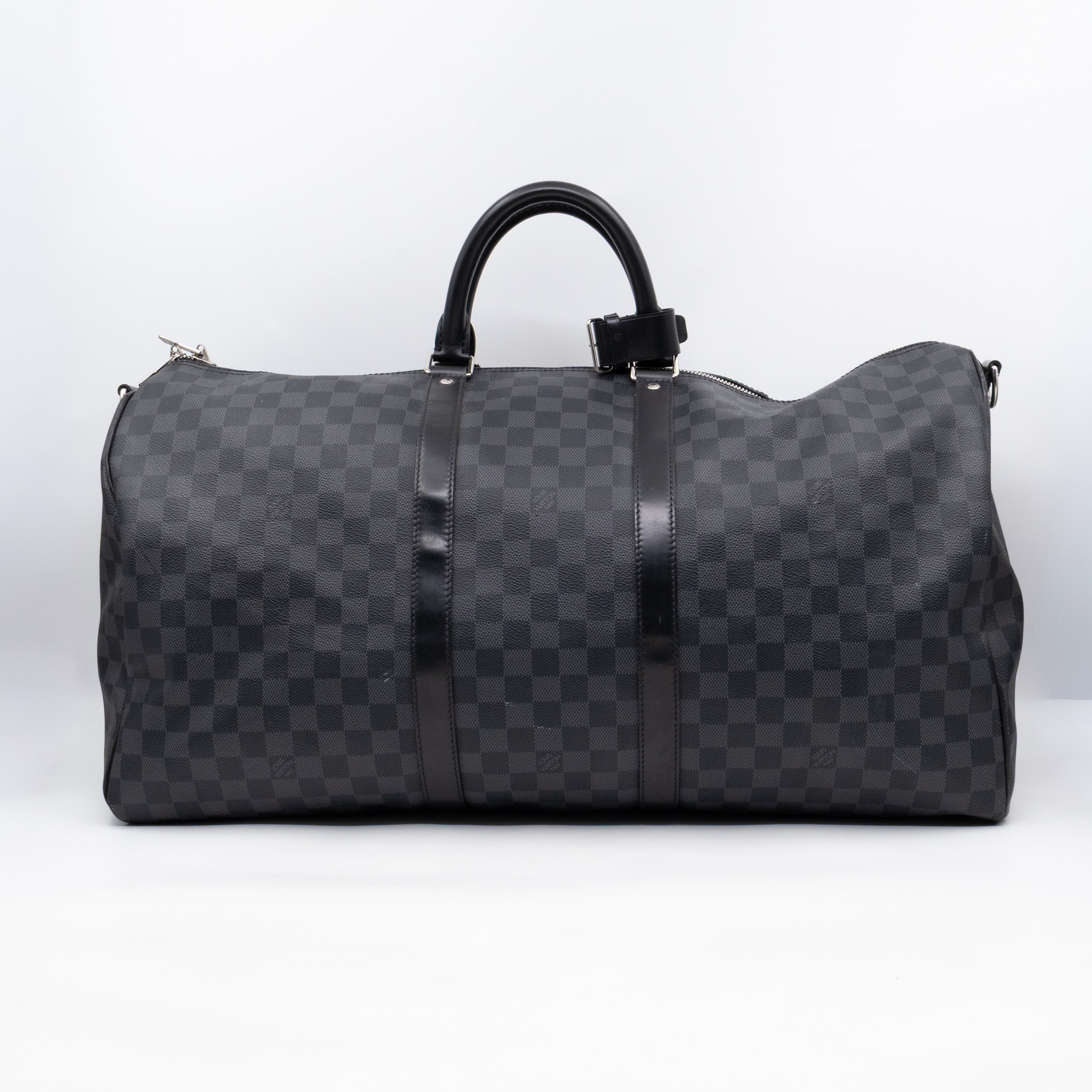 Keepall 55 Bandouliere Damier Graphite