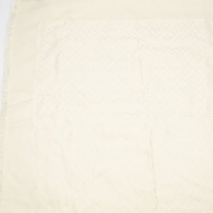 FF Silk & Wool Shawl Ivory White