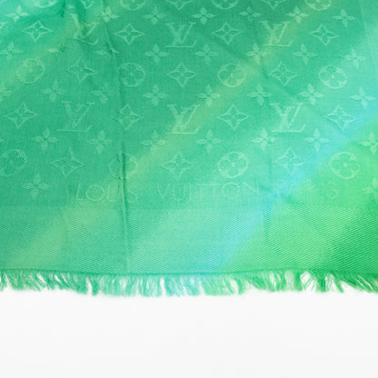 Tie & Gram Monogram Shawl Green