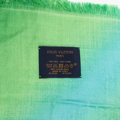Tie & Gram Monogram Shawl Green
