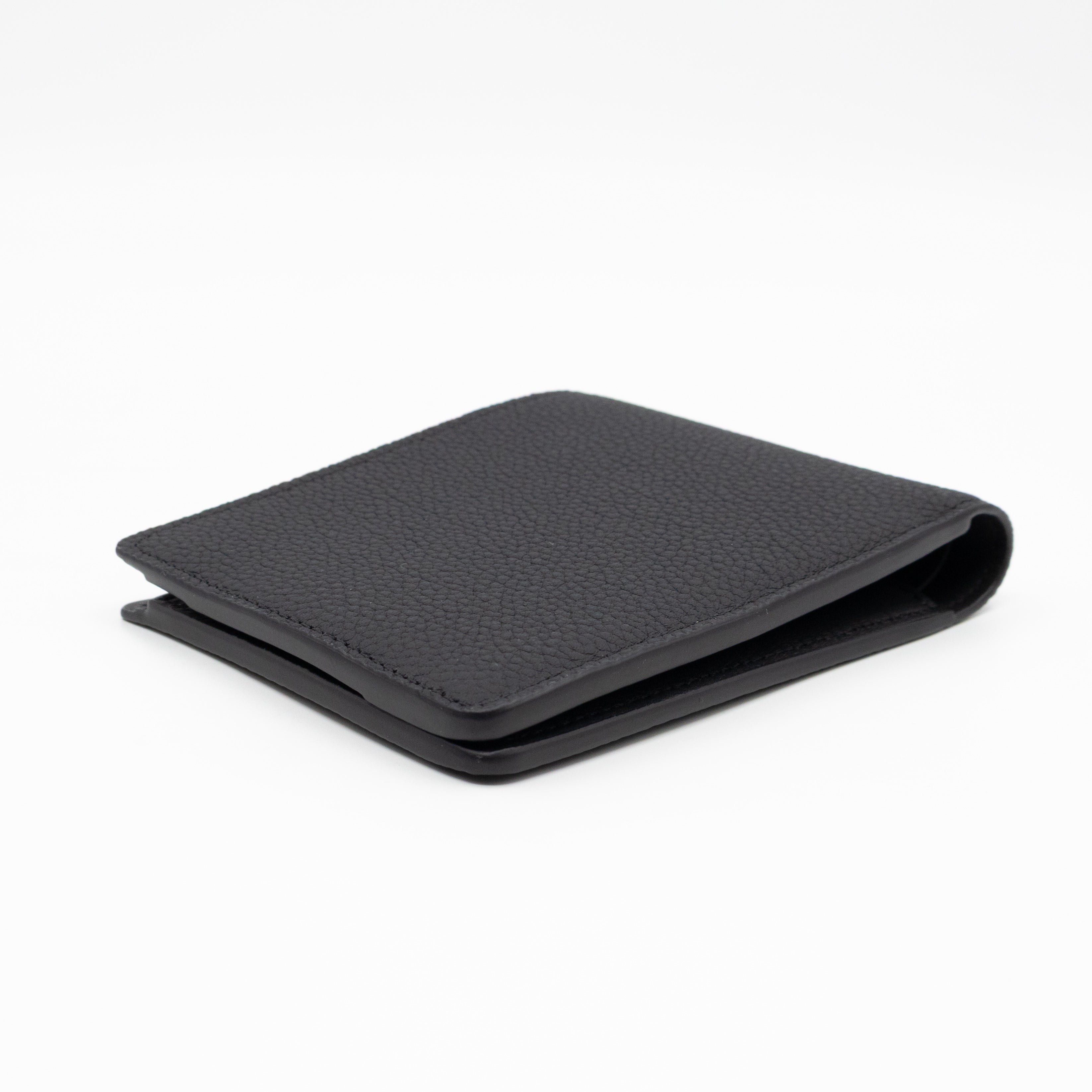 Multiple Wallet Aerogram Black Leather