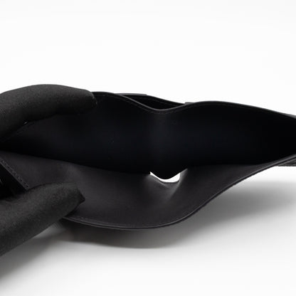 Multiple Wallet Aerogram Black Leather