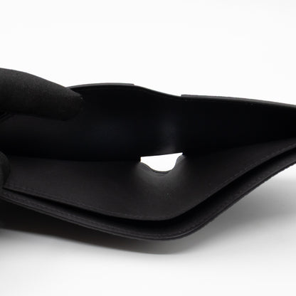 Multiple Wallet Aerogram Black Leather