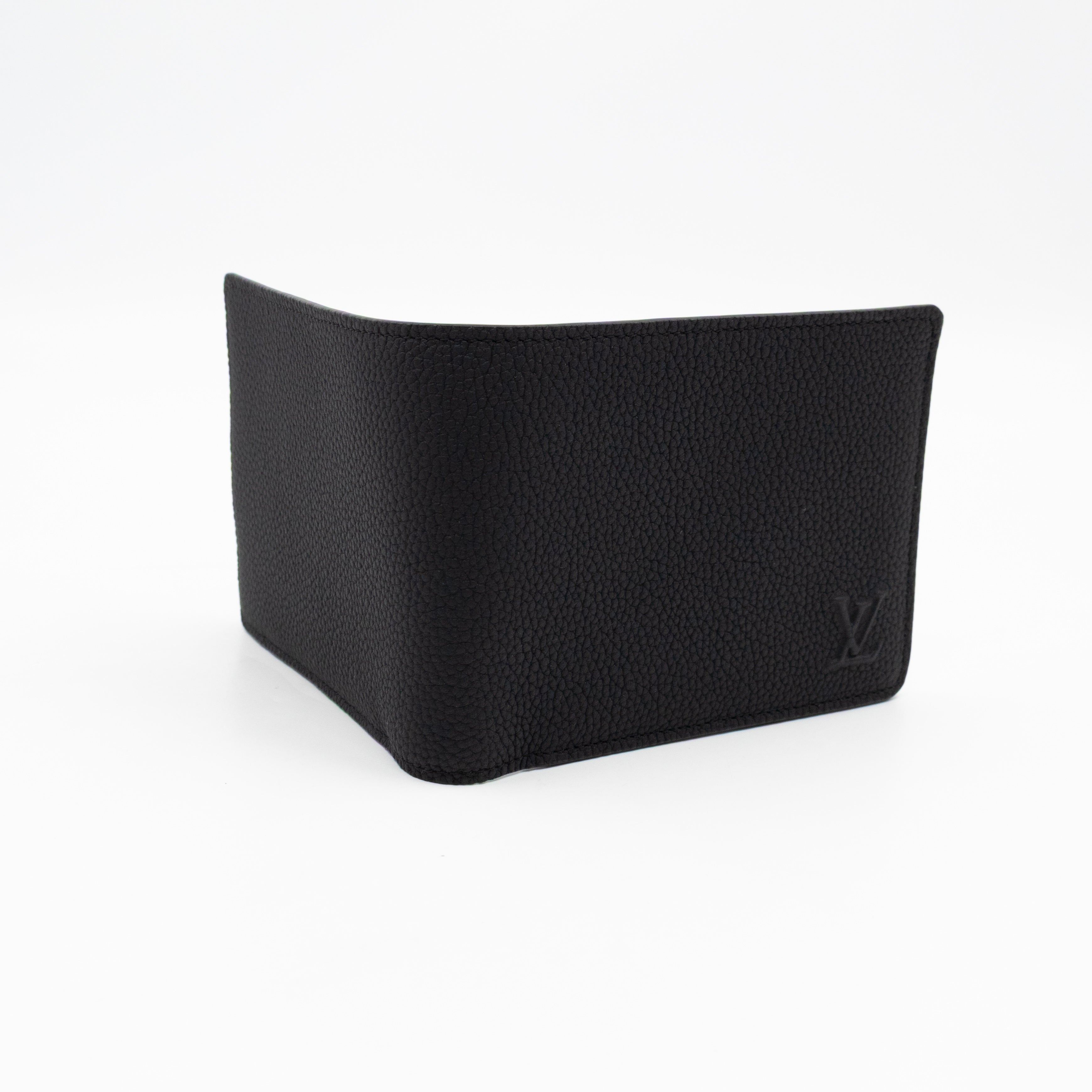 Multiple Wallet Aerogram Black Leather