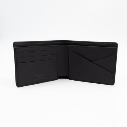 Multiple Wallet Aerogram Black Leather