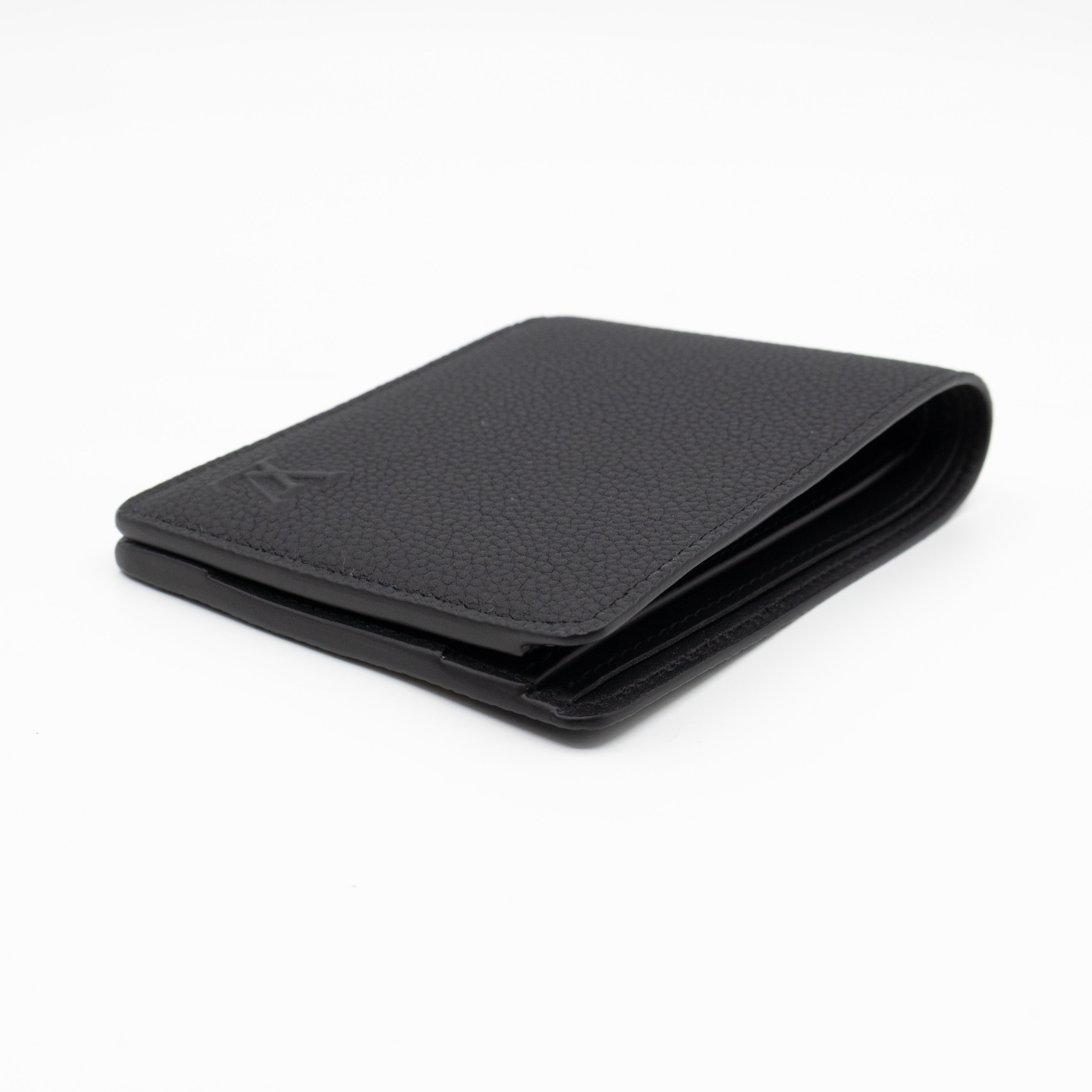 Multiple Wallet Aerogram Black Leather