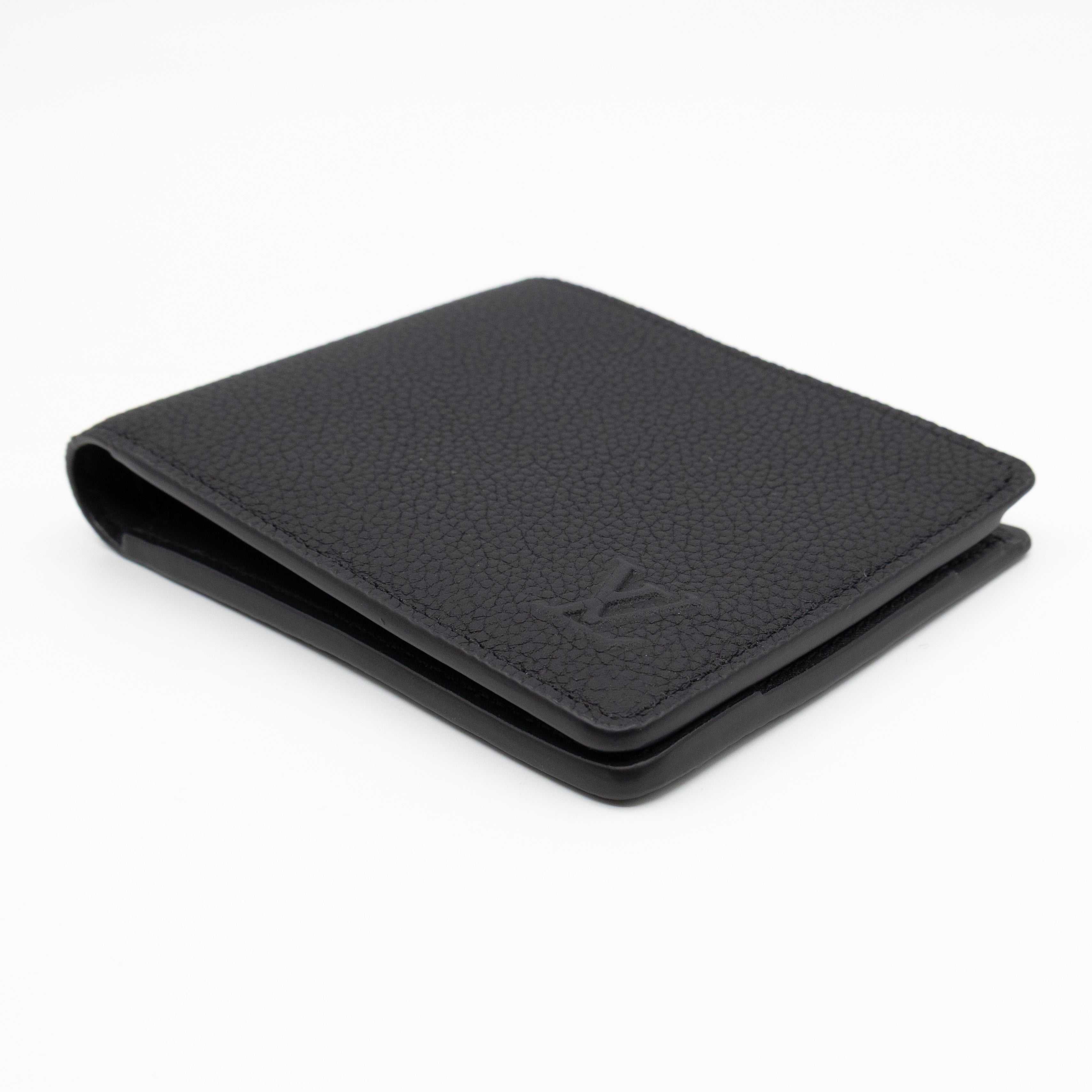 Multiple Wallet Aerogram Black Leather