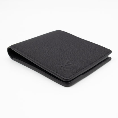 Multiple Wallet Aerogram Black Leather