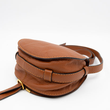 Marcie Mini Crossbody Bag Brown Leather
