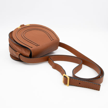 Marcie Mini Crossbody Bag Brown Leather
