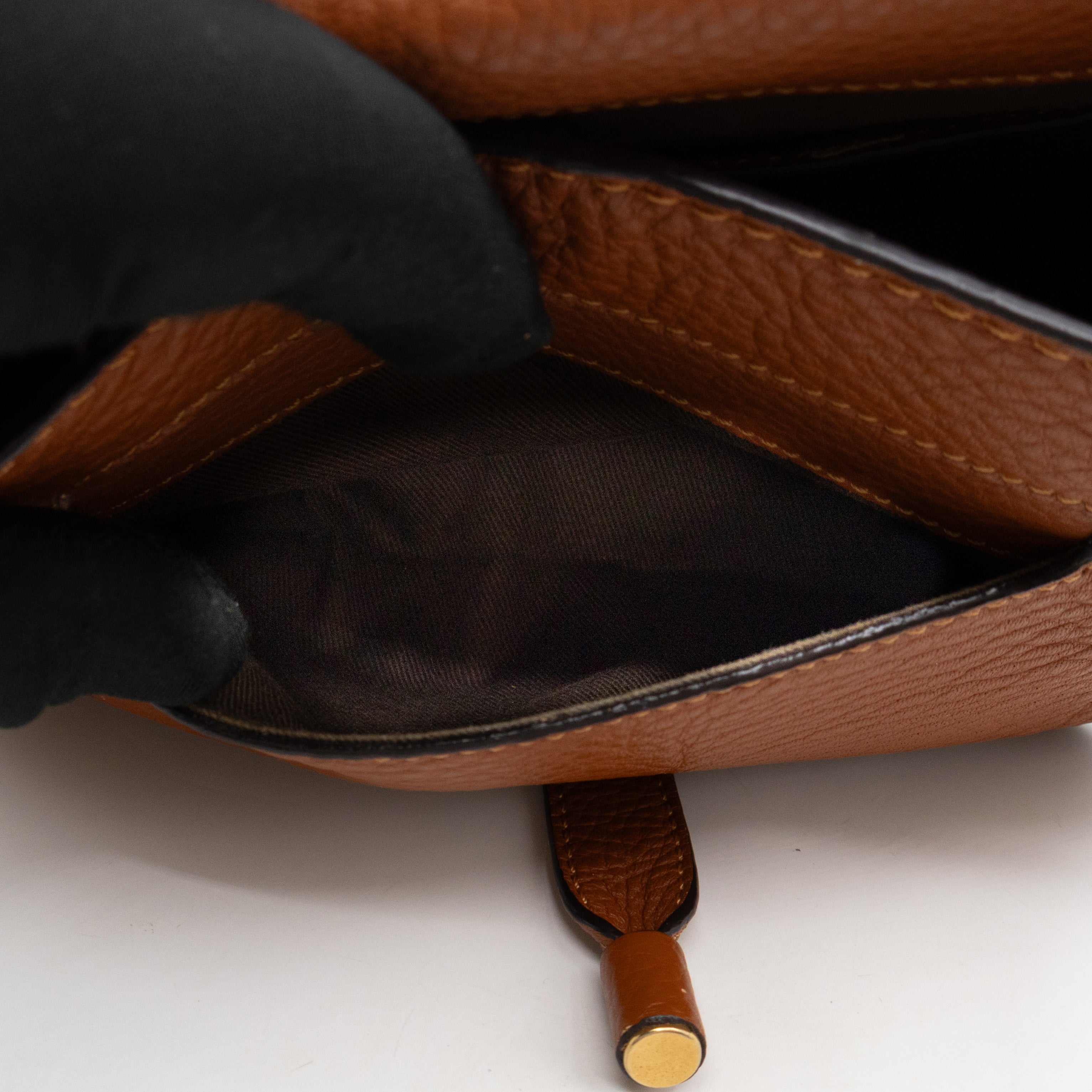 Marcie Mini Crossbody Bag Brown Leather