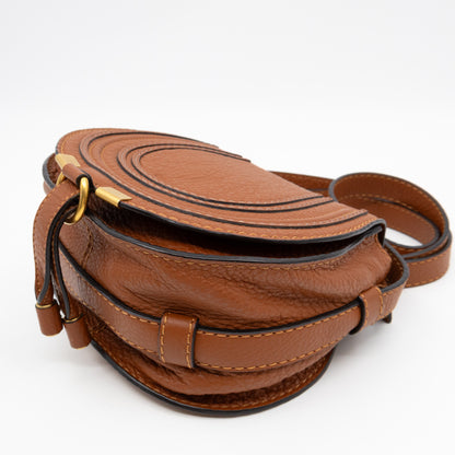 Marcie Mini Crossbody Bag Brown Leather