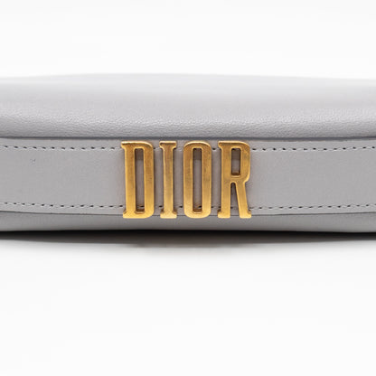 Tarot La Lune Embroidered Clutch Grey Leather