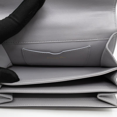 Tarot La Lune Embroidered Clutch Grey Leather