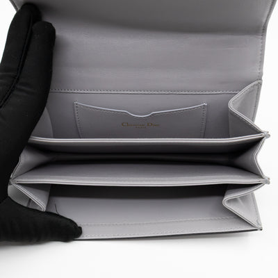 Tarot La Lune Embroidered Clutch Grey Leather