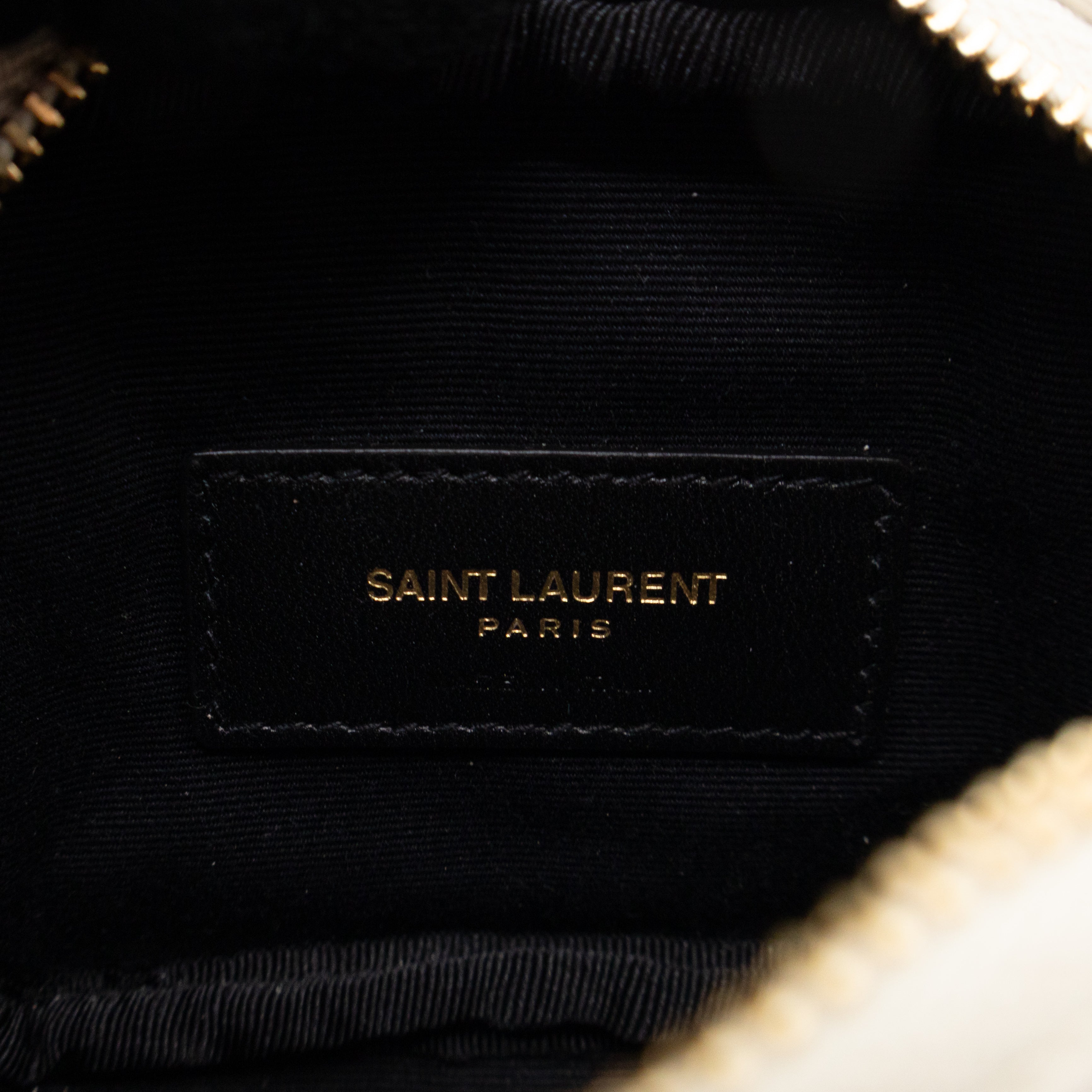 Lou Nano Chain Pouch Cream Leather