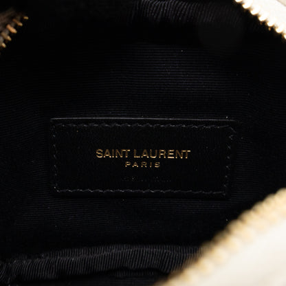 Lou Nano Chain Pouch Cream Leather