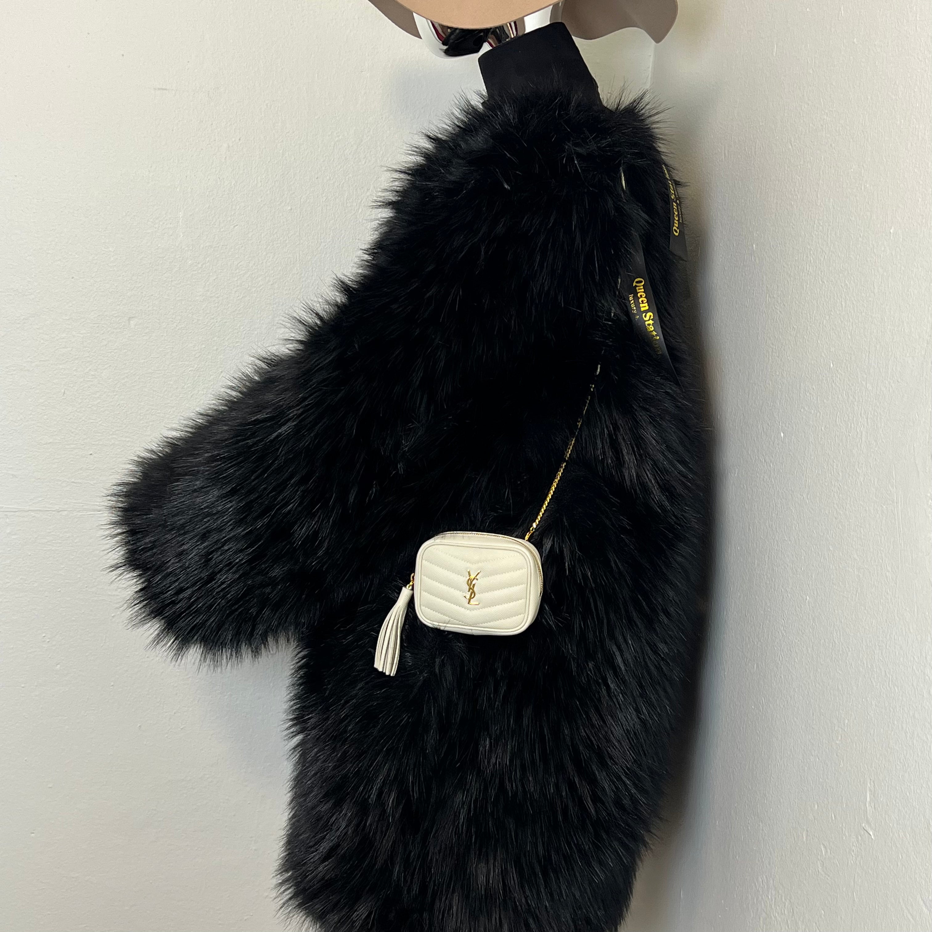 Lou Nano Chain Pouch Cream Leather