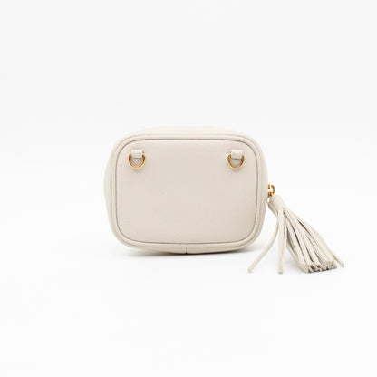 Lou Nano Chain Pouch Cream Leather
