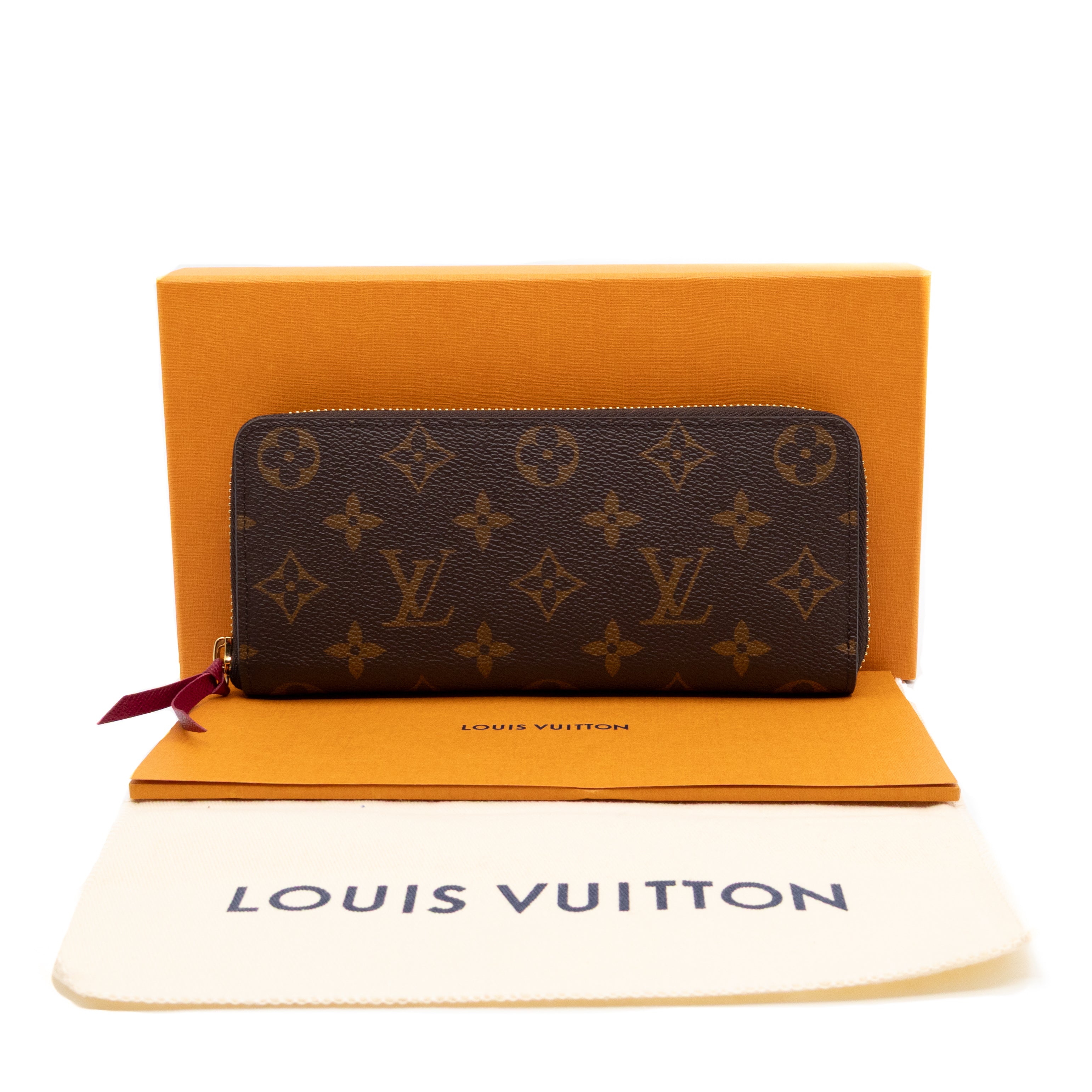 Clemence Wallet Monogram Fuchsia