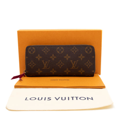 Clemence Wallet Monogram Fuchsia