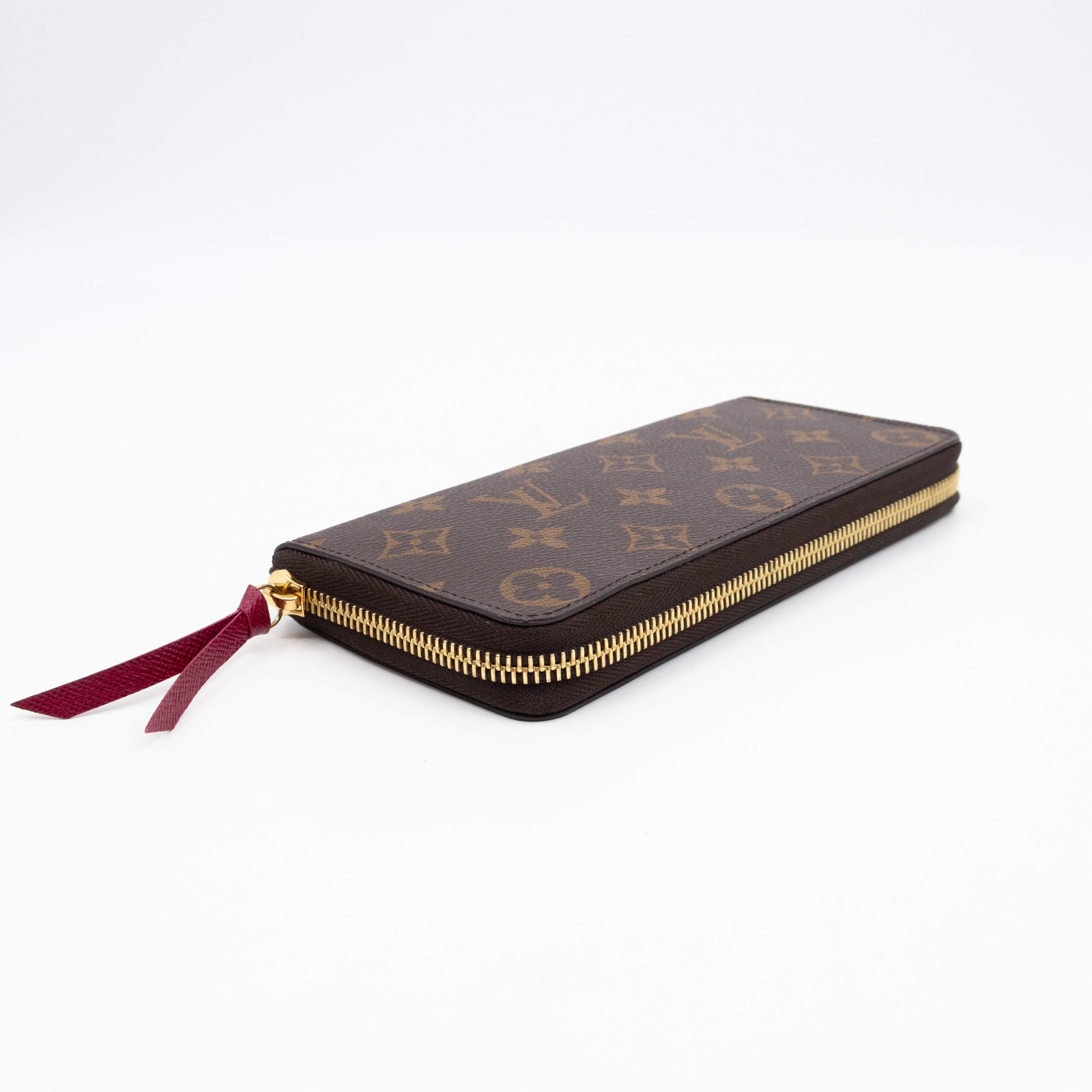 Clemence Wallet Monogram Fuchsia