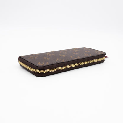 Clemence Wallet Monogram Fuchsia