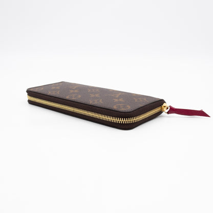 Clemence Wallet Monogram Fuchsia
