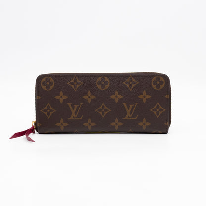 Clemence Wallet Monogram Fuchsia