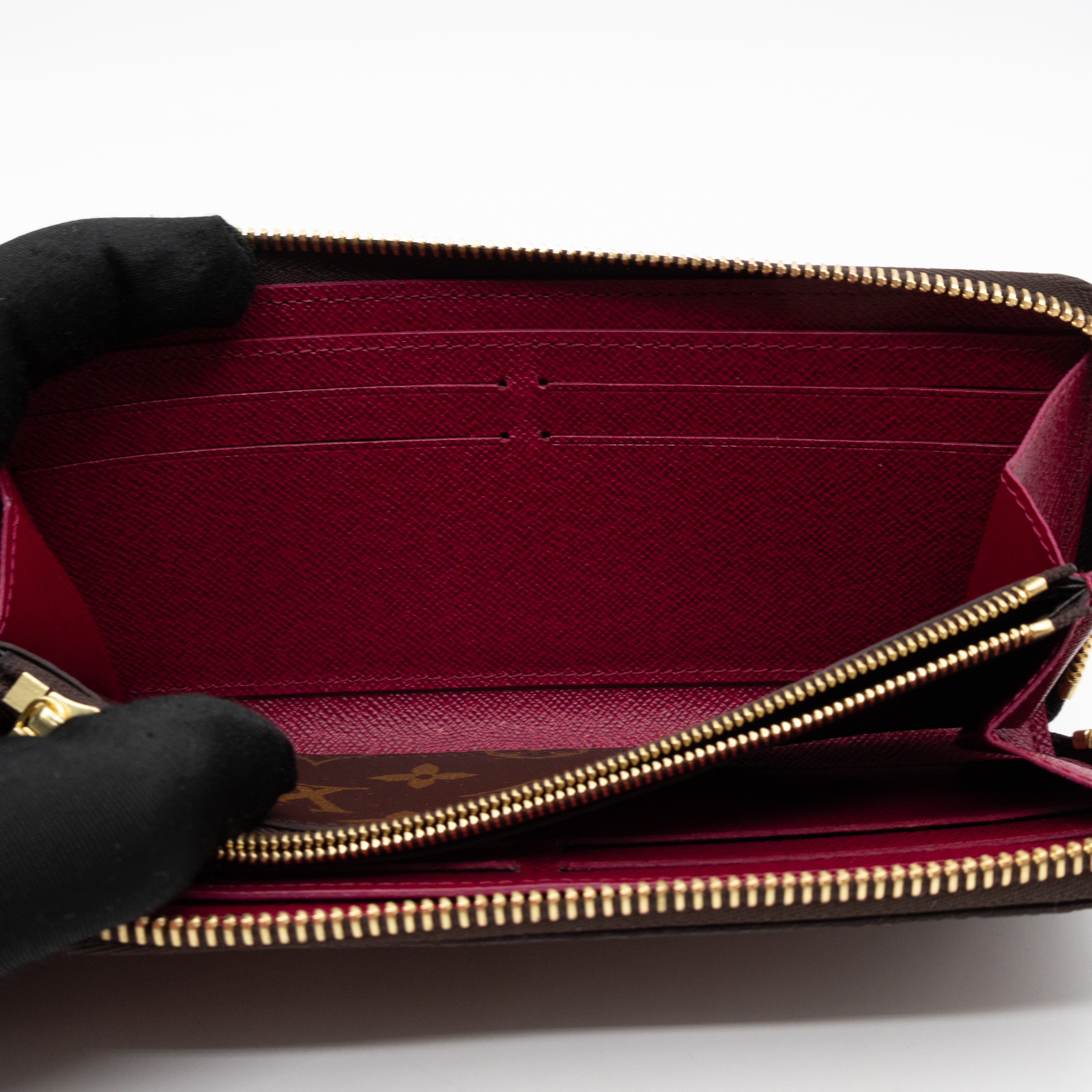 Clemence Wallet Monogram Fuchsia