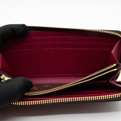 Clemence Wallet Monogram Fuchsia