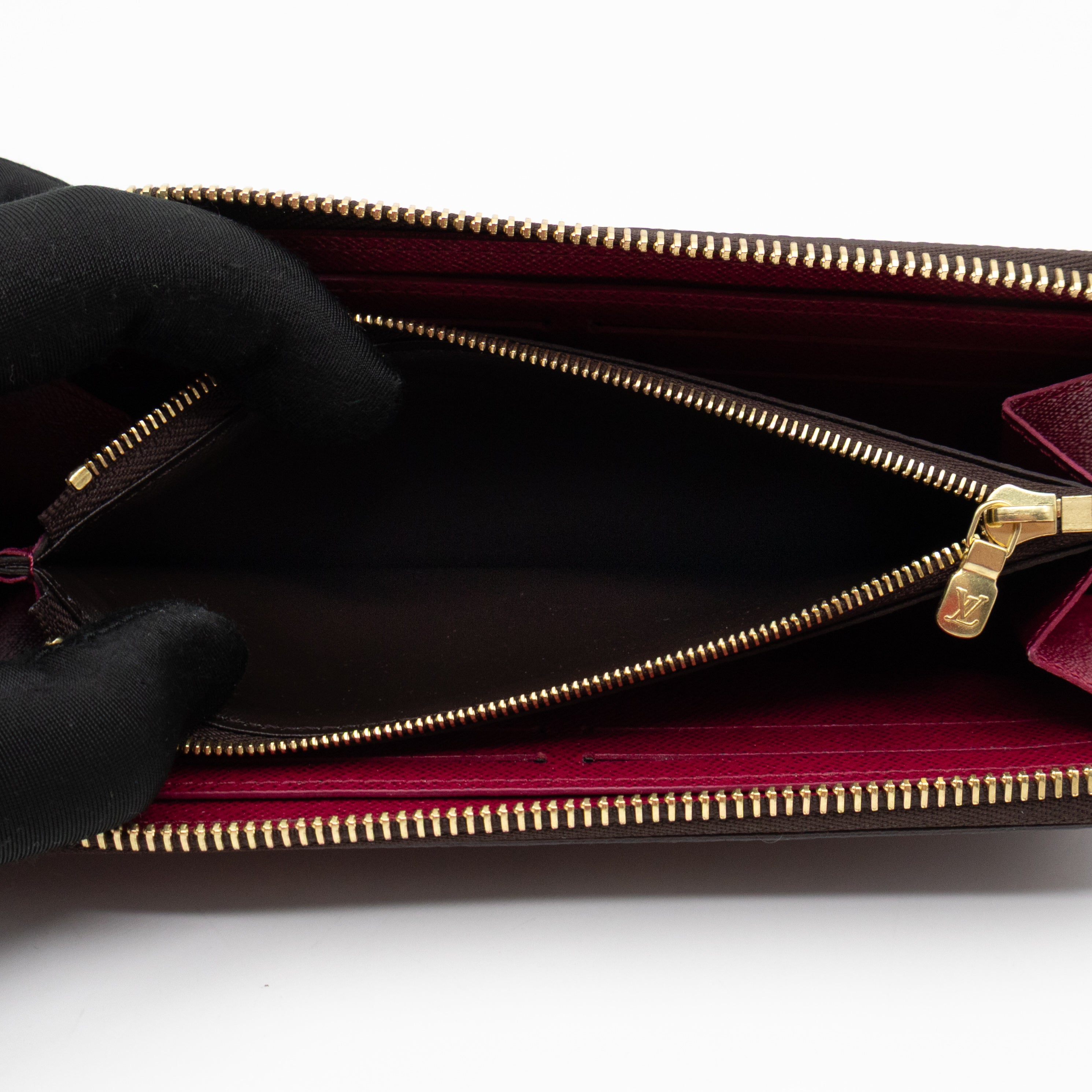 Clemence Wallet Monogram Fuchsia