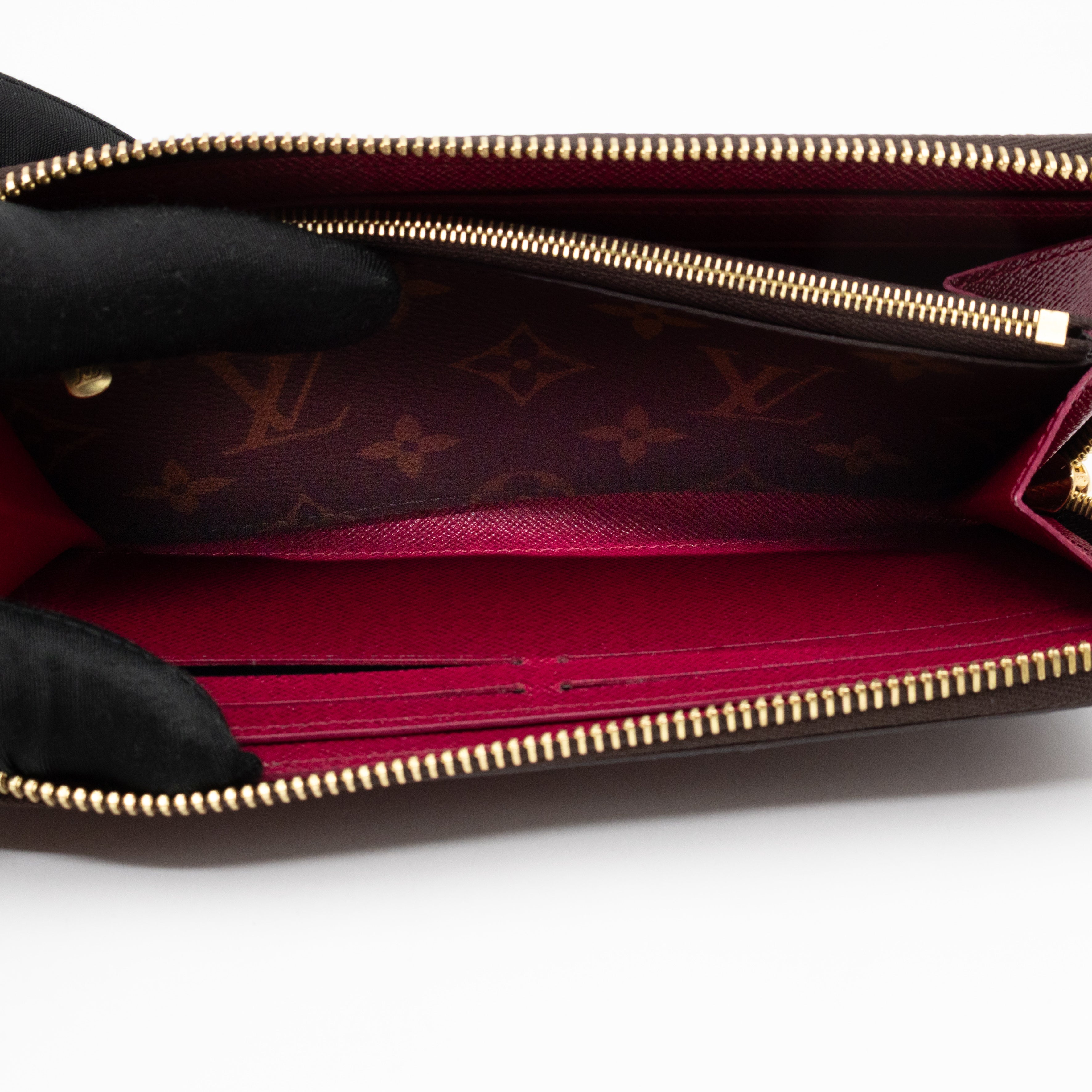 Clemence Wallet Monogram Fuchsia