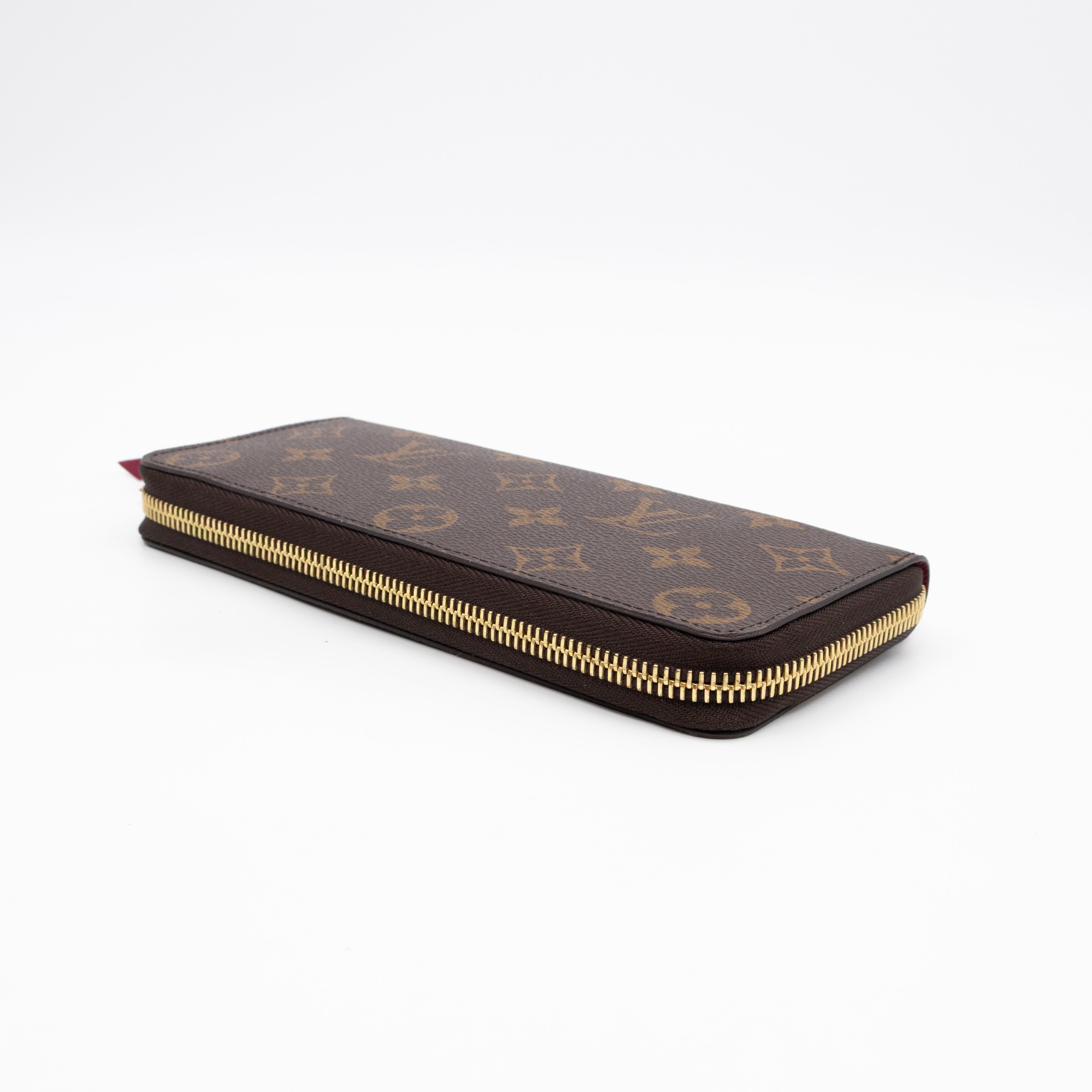 Clemence Wallet Monogram Fuchsia