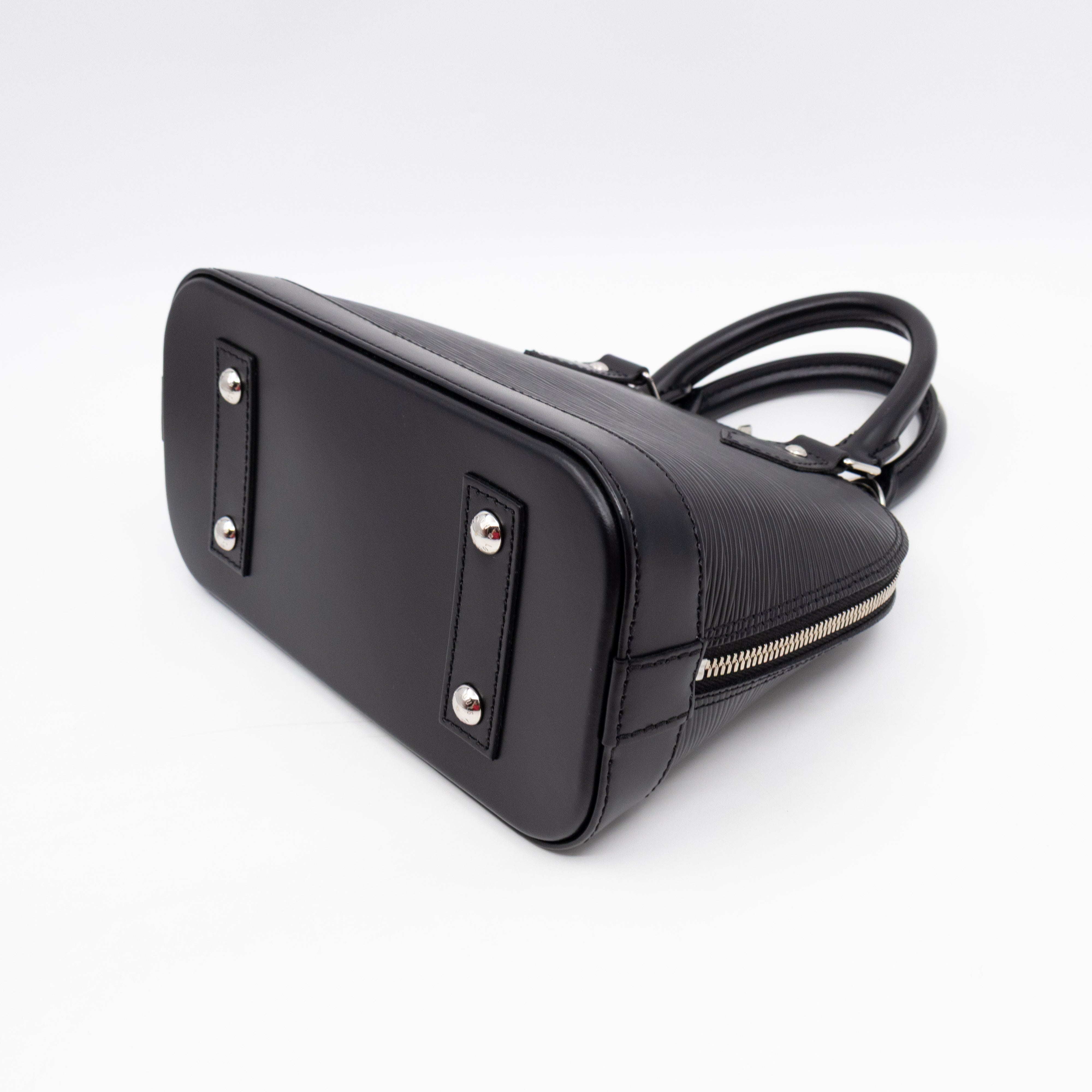 Alma BB Black Epi Leather